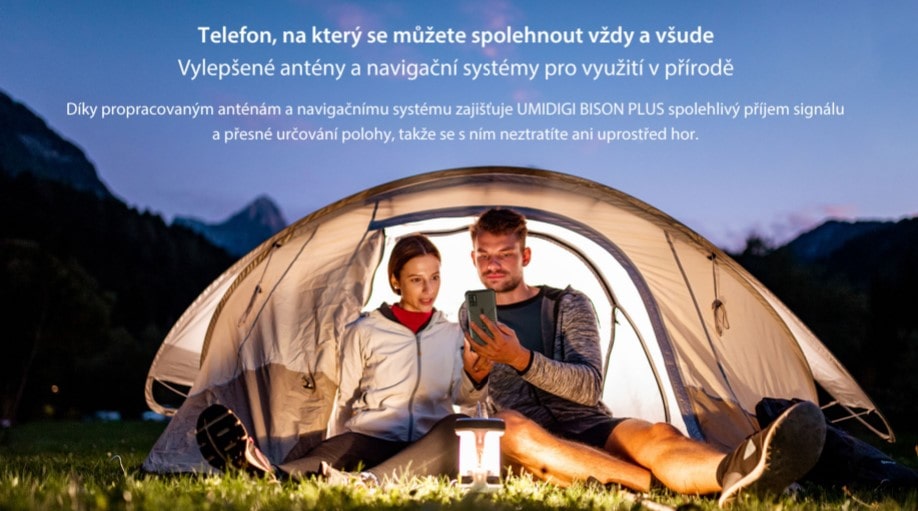 UMIDIGI BISON Plus čtyři navigační systémy